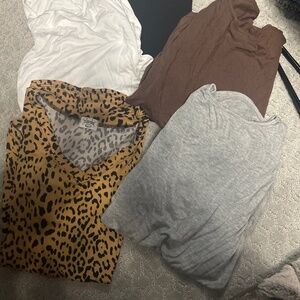 5 maternity short sleeve shirt bundle